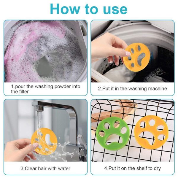 Fur catcher – Produs pentru eliminarea părului de animale în timpul spălării (2 buc) slider