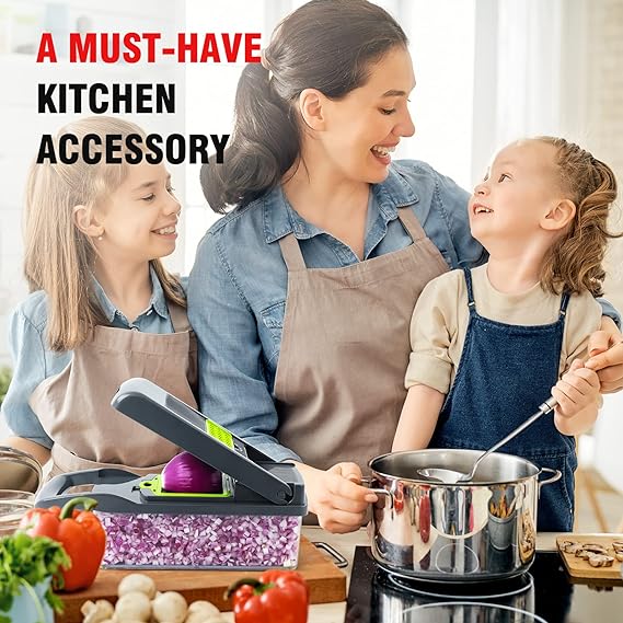 12 IN 1 FOOD DICER – Cuțit multifuncțional 12 în 1 slider