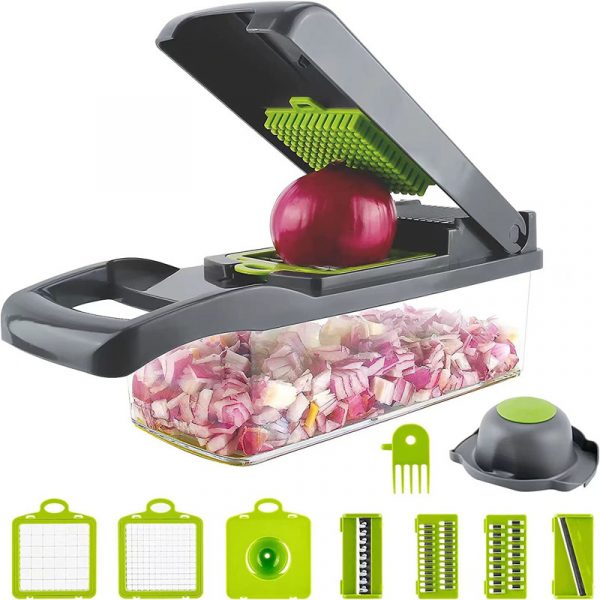 12 IN 1 FOOD DICER – Cuțit multifuncțional 12 în 1 slider
