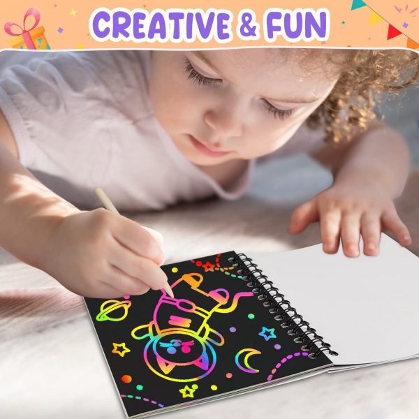 Rainbow scratchbook – Caiet cu zgârieturi curcubeu (1+1 GRATIS) slider