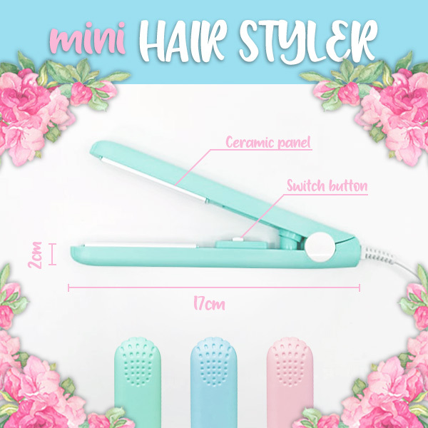 Mini hair straightener – Mini placă pentru îndreptat părul slider