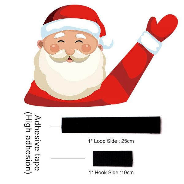 Santa Wiper Sticker – Autocolant Moș Crăciun pentru ștergător slider