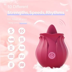 Rose flower – LIMBĂ VIBRATOR PENTRU FEMEI 03