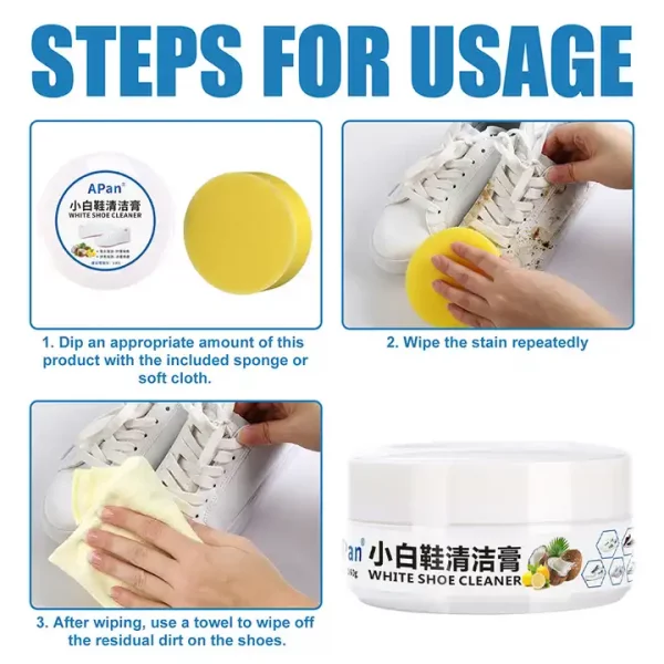 Cremă pentru îndepărtarea petelor – SHOE CLEANING CREAM slider