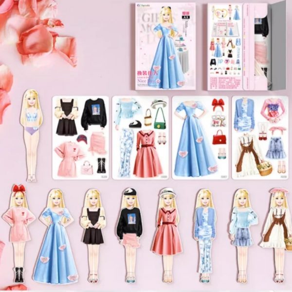 Doll Book – O carte magnetică pentru îmbrăcarea păpușilor 02