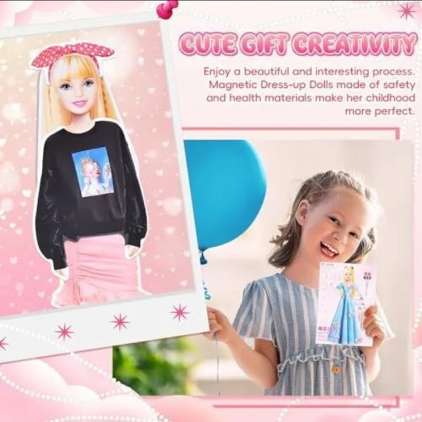 Doll Book – O carte magnetică pentru îmbrăcarea păpușilor slider